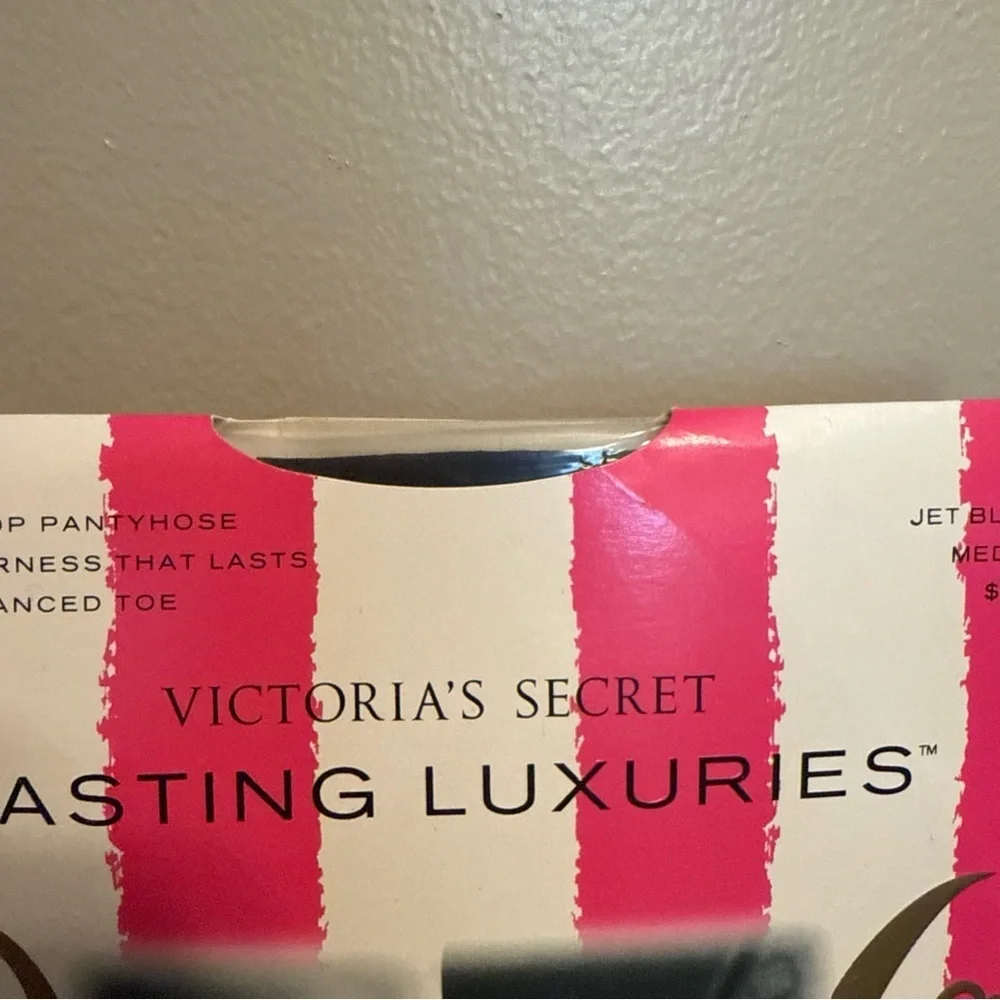 Victoria's Secret Luxuries Jet Black Hosiery